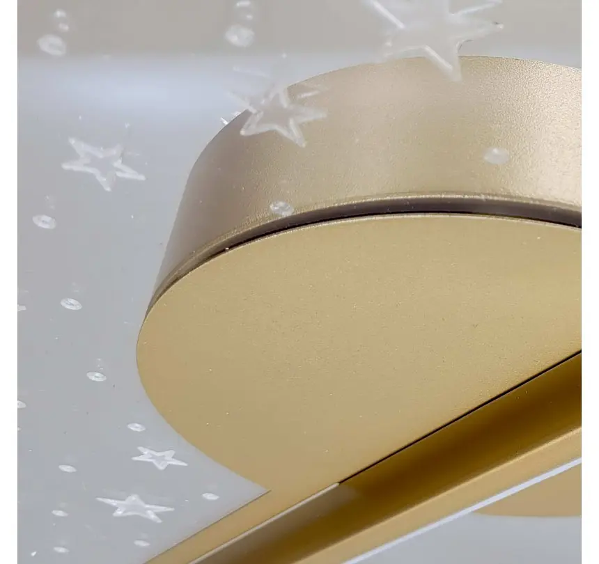 Світлодіодна люстра стельова Artlight 2470/500GD з візерунковим акриловим розсіювачем, 48W - фото 3