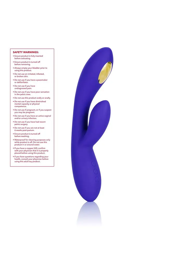 Вибратор-кролик CalExotics Impulse Estim Dual Wand 21.5 см фиолетовый - фото 6