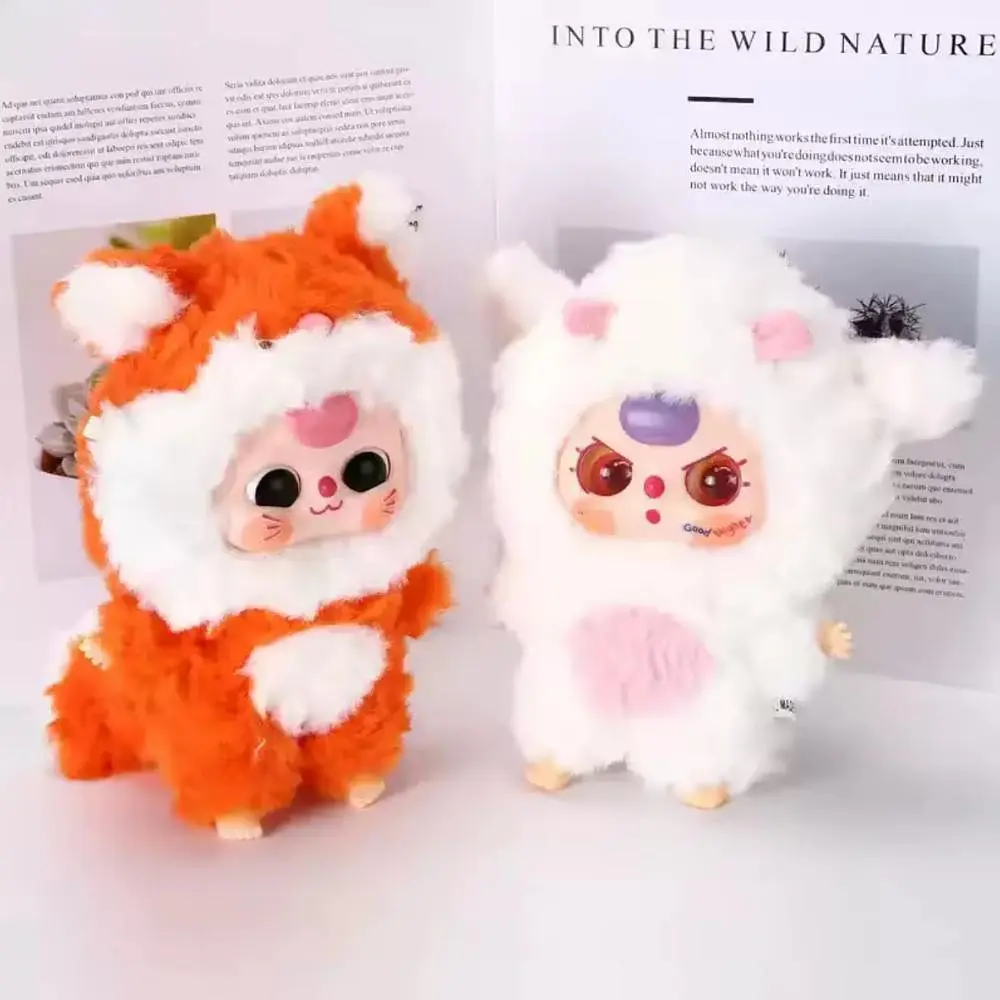 М'яка іграшка сюрприз у стилі Лабубу Baby Three Kawaii пухнастий брелок звірята 3й сезон - фото 7