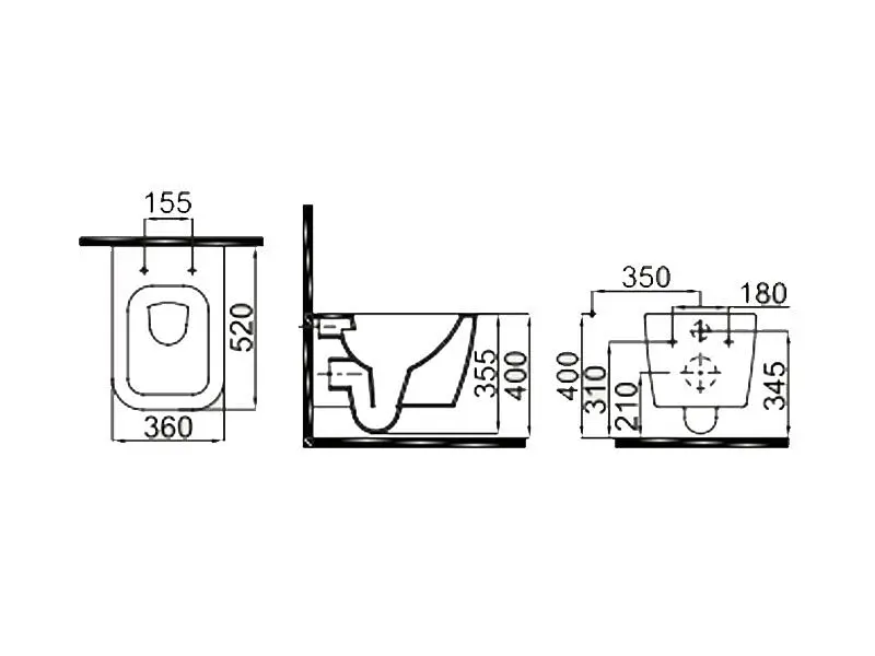 Унитаз подвесной Idevit Halley Iderimless с сидением Soft Close SETK3204-2616-001-1-6000, Белый - фото 2