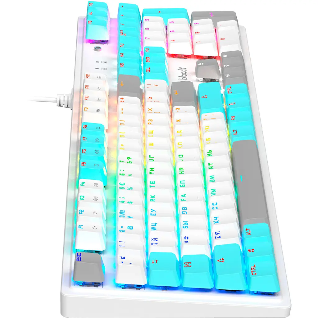 Клавиатура Bloody S510R Icy White [96128] - фото 7