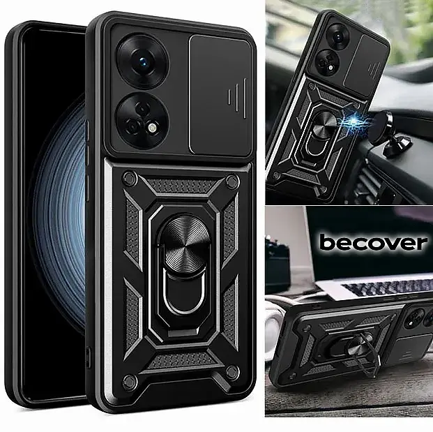 Панель BeCover Military для Oppo Reno8 T Black (710023) - фото 2