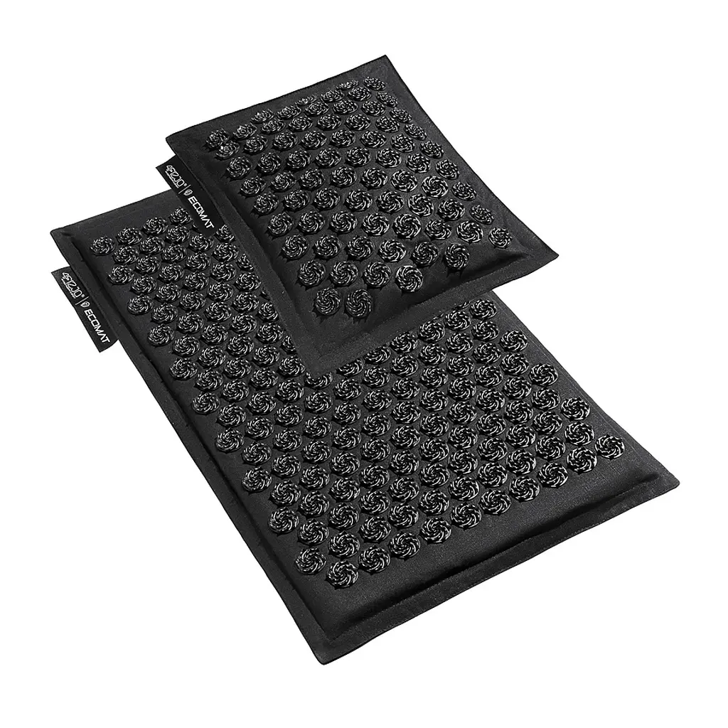 Килимок акупунктурний 4FIZJO Eco Mat Аплікатор Кузнєцова з подушкою 68 x 42 см Black/Black 4FJ0208 (P-5907739312563) - фото 6