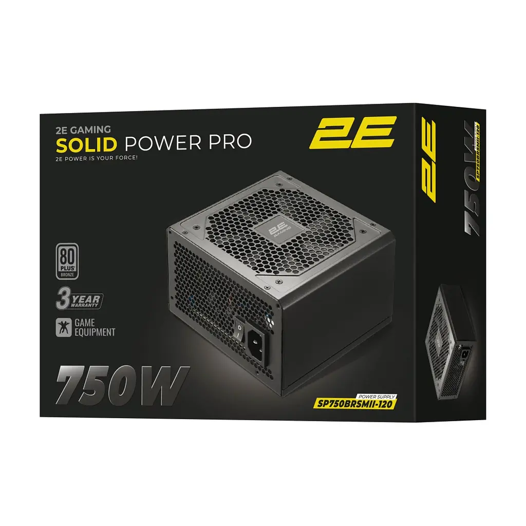 Блок живлення 2E 750W GAMING Solid Power Pro (2E-SP750BRSMII-120) - фото 5