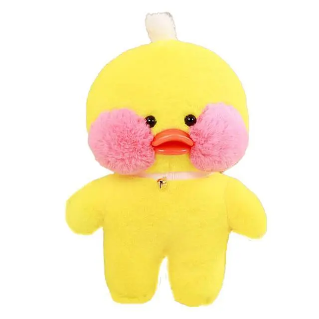 Мягкая Утка Lalafanfan Duck без одежди желтая 30см - фото 2