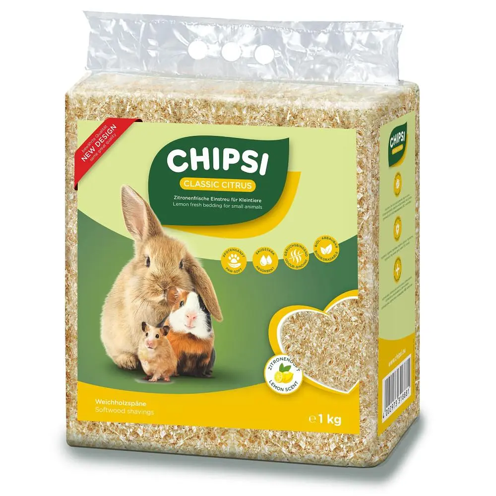 Наполнитель-опилки Rettenmaier Chipsi Цитрус для грызунов 15 л/1 кг - фото 3
