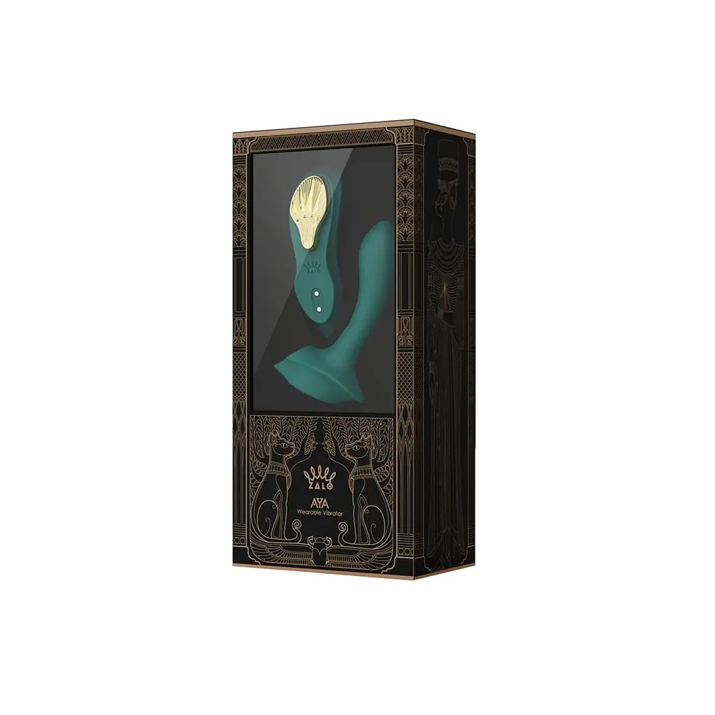 Смарт-вібратор у трусики Zalo - AYA Turquoise Green, насадка та пульт ДК - фото 9