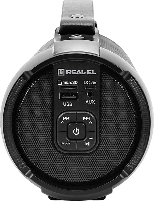 Портативна акустика Real-El X-707 Black [82784] - фото 3