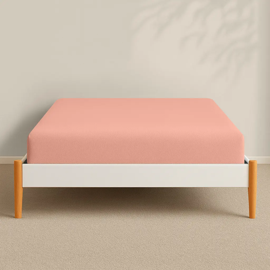 Простирадло фланель на резинці для коляски та люльки Cosas Peach 40х80х5 см (Flannel_03Peach_FittedStroller_40х80) - фото 3