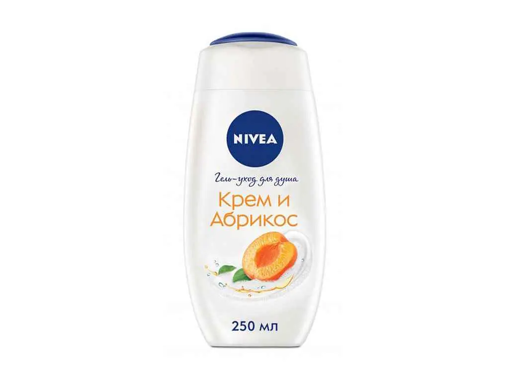 Крем-гель для душу NIVEA 250мл Абрікос та олія абрікосових кісточок