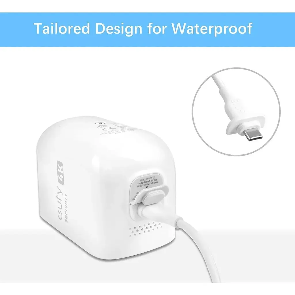 Кабель HOLACA 30 футів/9 м для Eufy Security S300 eufyCam 3C сумісний з камерою Eufy 3C - фото 3