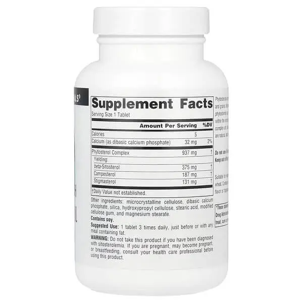 Поддержка простаты Mega Strength Beta Sitosterol 375 мг (60 табл) Source Naturals vit0005137 - фото 2