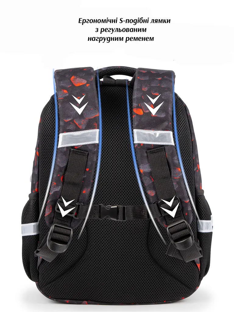 Школьный ортопедический рюкзак 6 в 1 для мальчика School Standard 38х30х18 см с Машиной для младших классов (SET 150-35) - фото 3