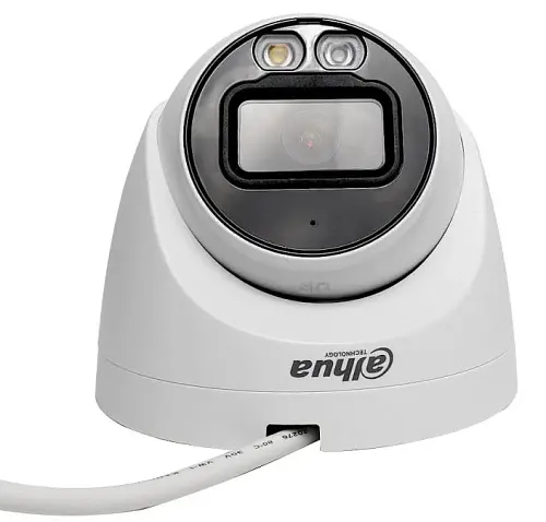 IP-камера Dahua DH-IPC-HDW2249T-S-IL (2.8мм) біла 2 Мп 1/2.8" 1920х1080 f=2.8 мм ІЧ підсвічування + LED до 30 м LAN з PoE IP67 microSD день/ніч -40°C ~ +60°C H.265; H.264; H.264H; H.264B/Smart H.265+; Smart H.264+ LAN з PoE мікрофон - фото 3