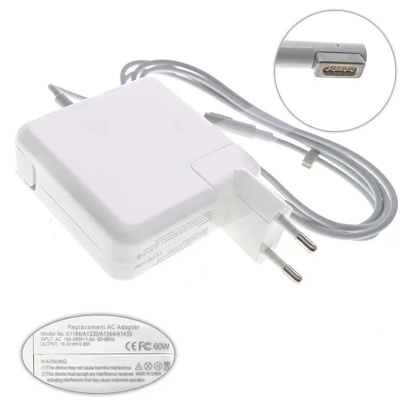 Блок живлення для ноутбука Apple MagSafe1 16.5V 3.65A 60W A1184 A1278 A1344 - фото 3