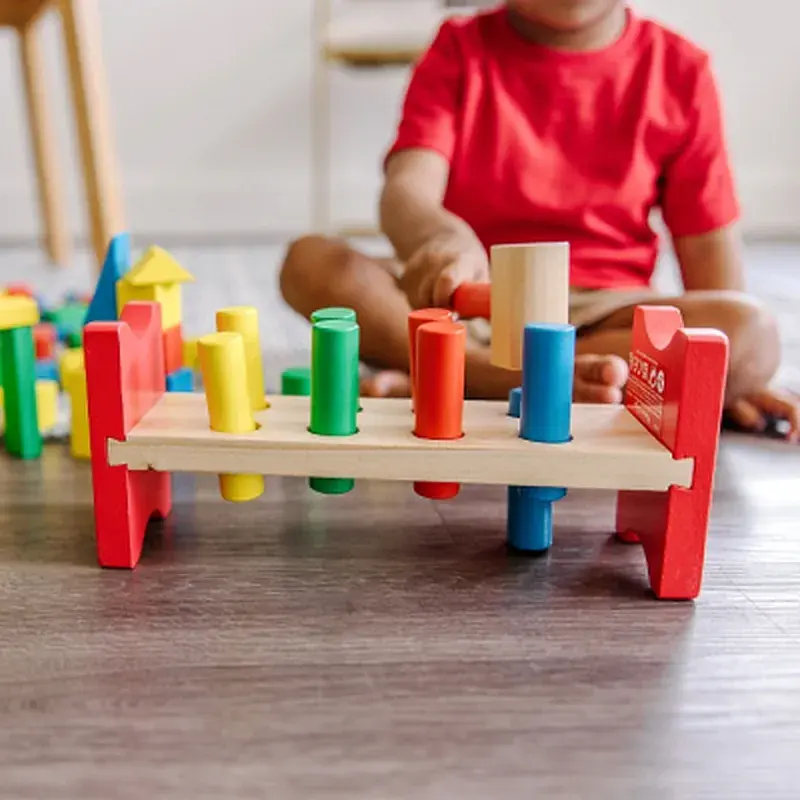 Розвиваюча іграшка Melissa&Doug МЕГА-набір Кубики/Сортер/Стучалка (MD93685) - фото 5