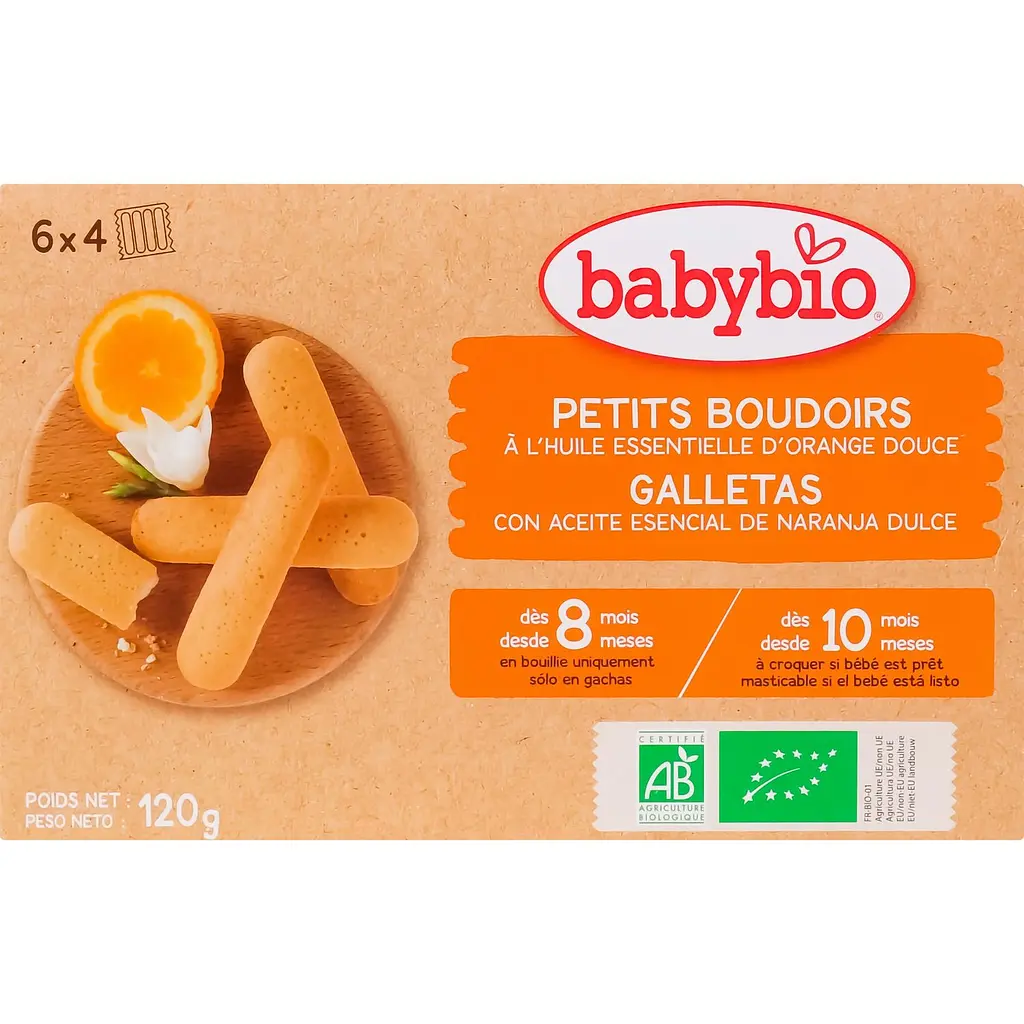 Органічне дитяче печиво Babybio Мій перший бісквіт 120 г - фото 2