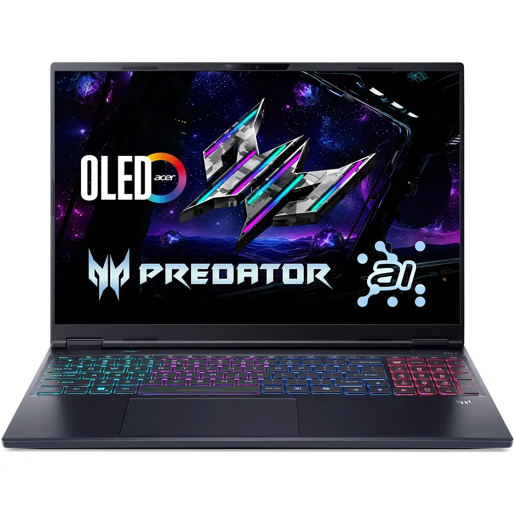 Ноутбук Ігровий Acer Predator Helios Neo 16S AI OLED PHN16S-71-92JM з процесором Intel Core Ultra 9 275HX pana la 5.4GHz, 16'' WQXGA, OLED, 240Hz, 64GB DDR5 RAM, 2TB SSD GDDR7 No OS, Abyssal чорний - фото 3