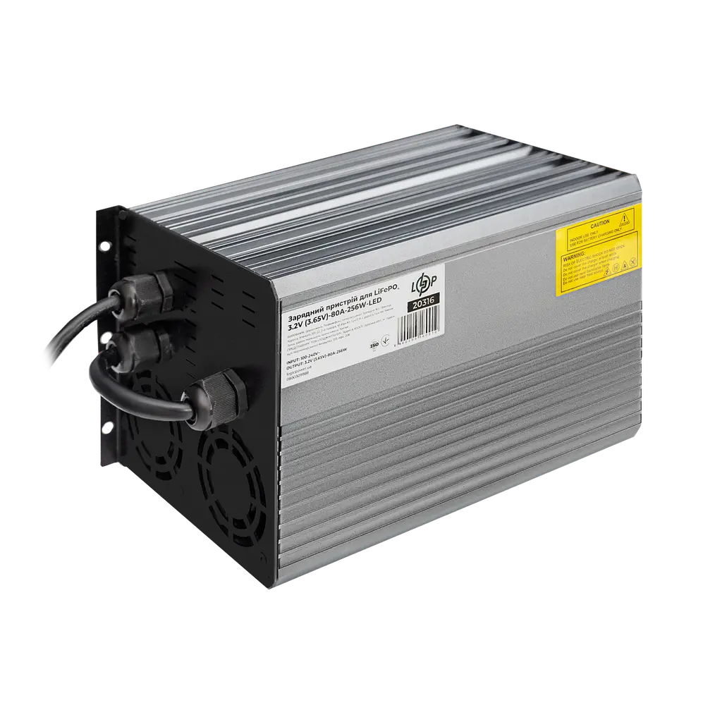 Зарядний пристрій для акумуляторів LiFePO4 3.2V (3.65V)-80A-256W-LED - фото 2