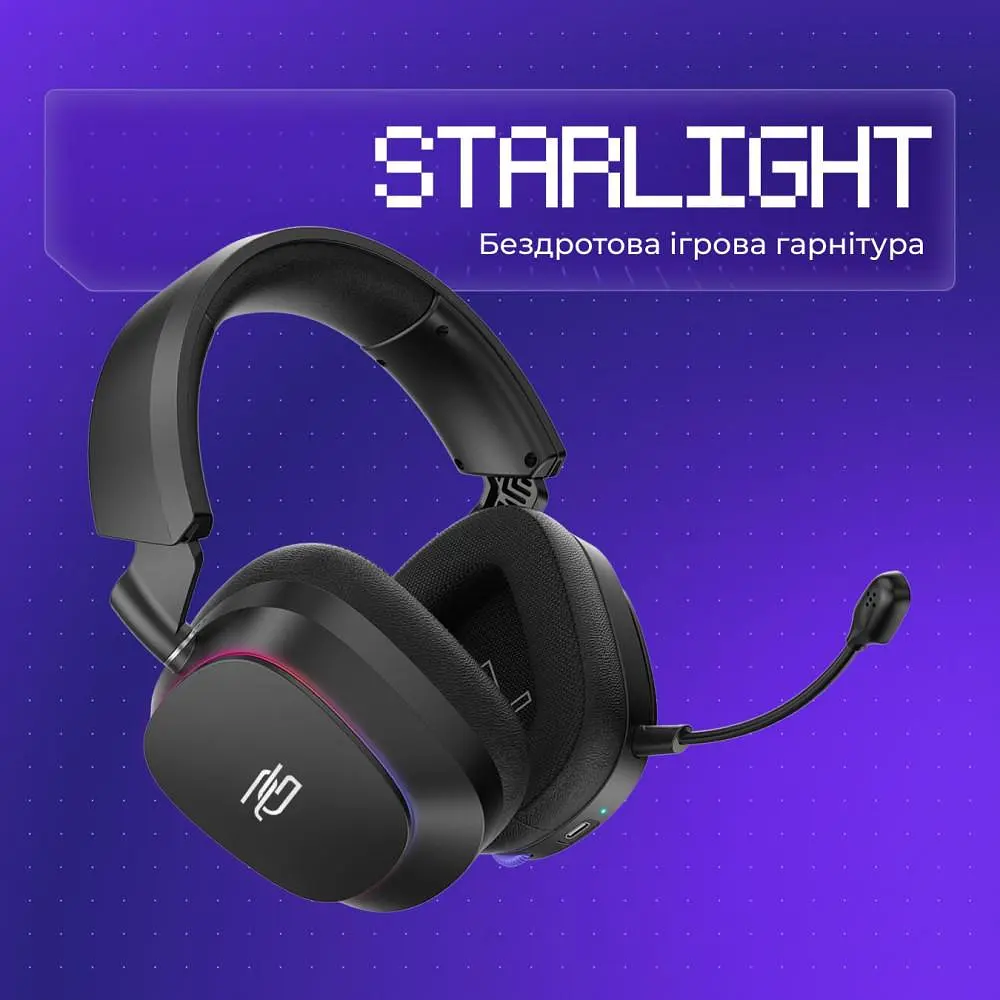Ігрова гарнітура Proove Gaming Starlight (APP) white/purple (WHSR00020017) - фото 9