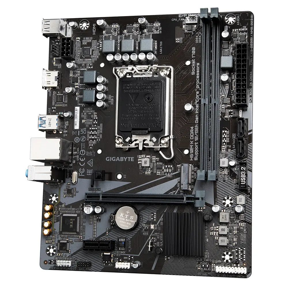 Материнська плата Gigabyte H610M K DDR4 Socket 1700 - фото 4