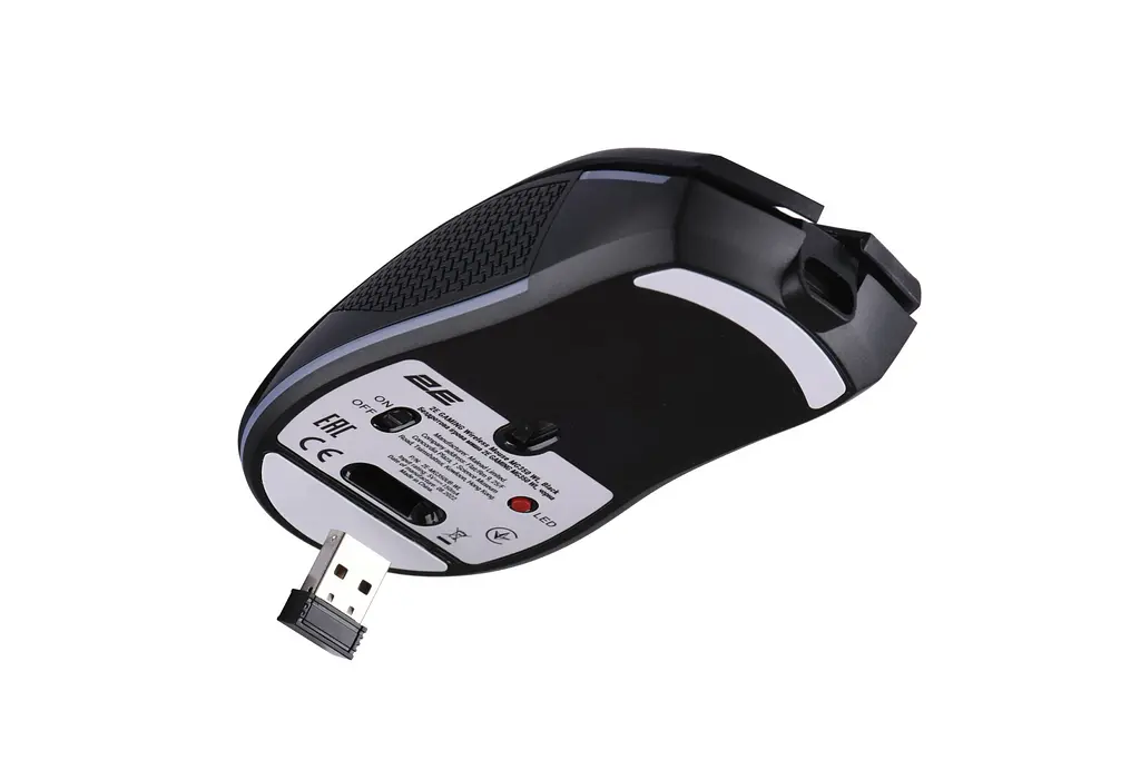Ігрова бездротова миша 2E MG350 Black, RGB, USB-A/WL - фото 6
