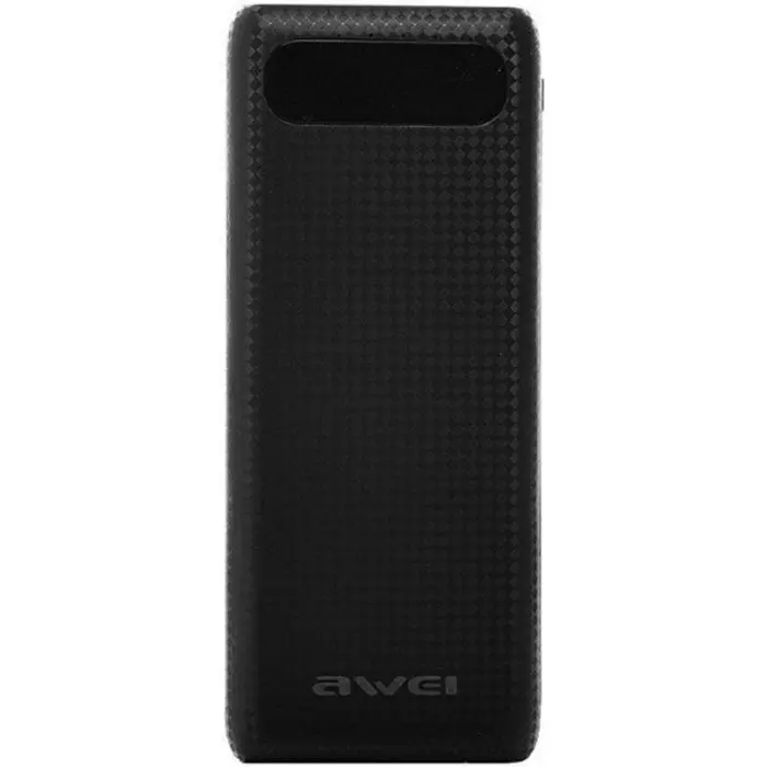 Зовнішній акумулятор Power Bank Awei P70K 20000 mAh Чорний - фото 2