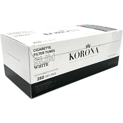 Гільзи для цигарок Korona Slim White 250 шт. - фото 2
