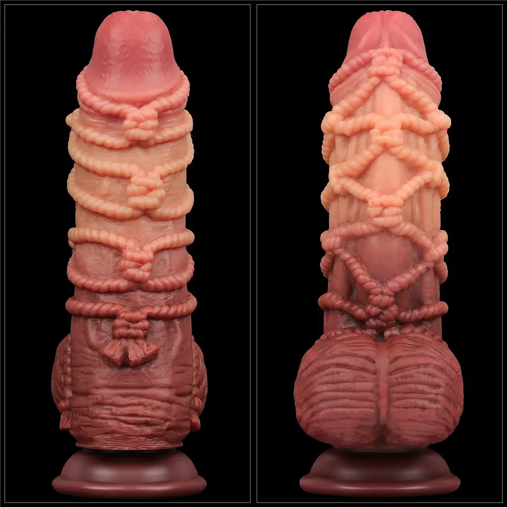 Фаллоимитатор Dual-Layered 9.5'' Silicone Nature Cock 24 см коричневый - фото 8