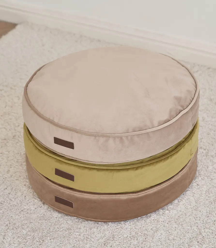 Лежак-подушка ортопедична для собак "Pearl" з ефектом пам'яті Memory Foam трав'яний М 85см - фото 7