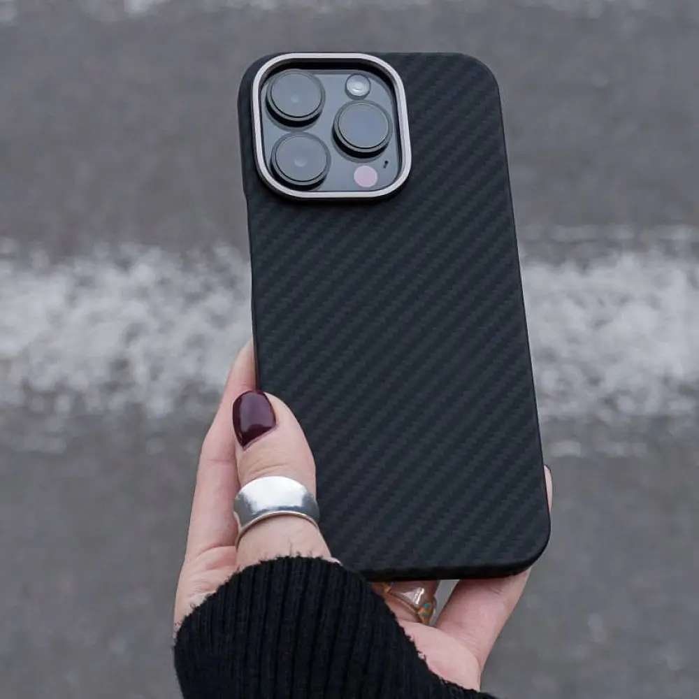 Чохол WAVE Premium Carbon Slim with Magnetic Ring iPhone 14 Plus/15 Plus - фото 8