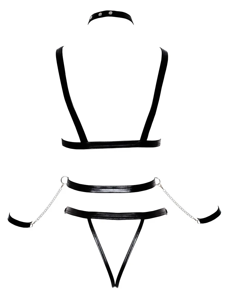 Боді Bad Kitty Naughty Toys Bondage Set S/M чорний - фото 2