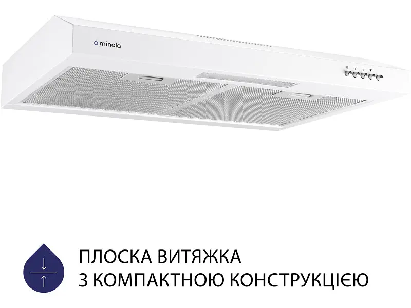 Витяжка Minola HPL 612 WH - фото 2