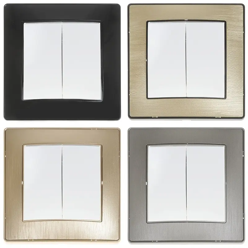 Выключатель Brille двухклавишный белый RB-2V - фото 5