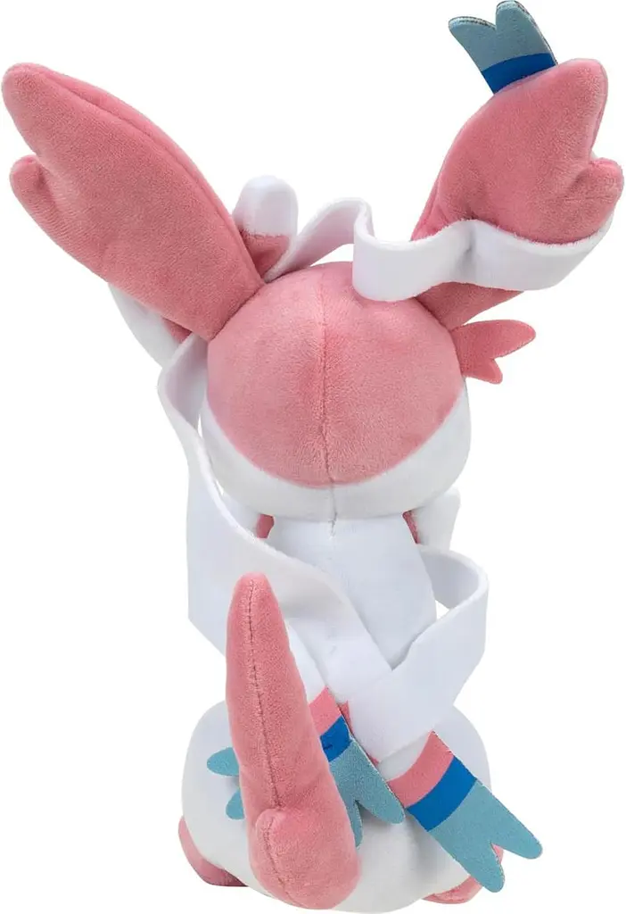 М'яка плюшева іграшка покемон Сільвеон Jazwares Pokémon Sylveon PKW3450 20 см офіційна ліцензція рожево-блакитна (SKU-265) - фото 6