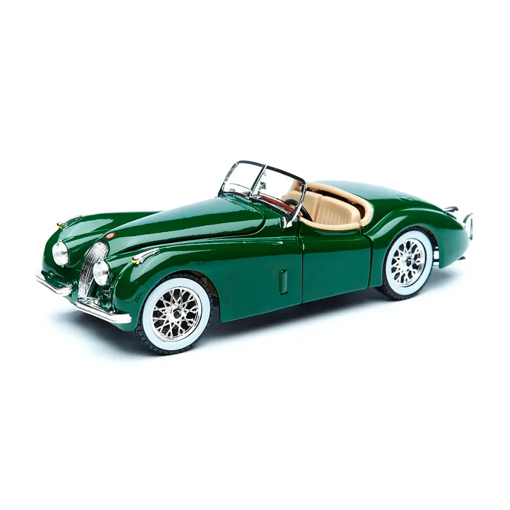 Автомодель - JAGUAR XK 120 (1951) (асорті вишневий, сріблястий, 1:24) - фото 3