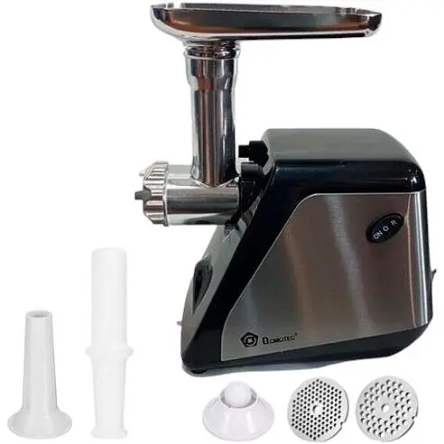 Електром'ясорубка Domotec MS-2022 3000W з насадками для ковбас і кеббе чорна (6687_1537) - фото 2