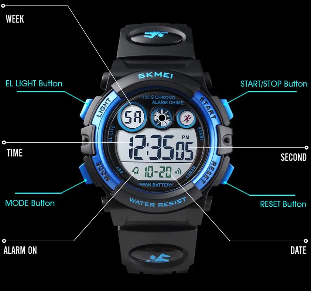Часы Skmei Kids DarkBlue - фото 4