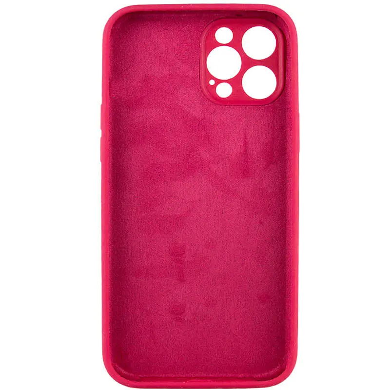 Чохол Silk Full Camera Protective (AA) NO LOGO для Apple iPhone 12 Pro Max (6.7") Червоний / Rose Red - фото 4