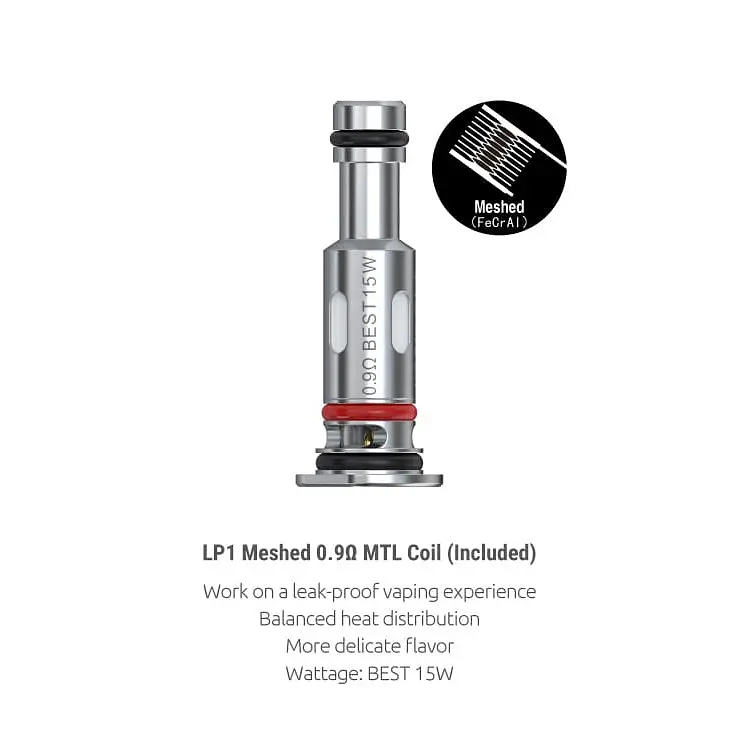 Сменный испаритель для вейпа Smok LP1 Coil Mesh MTL - 0.9 Ом (10199) - фото 2