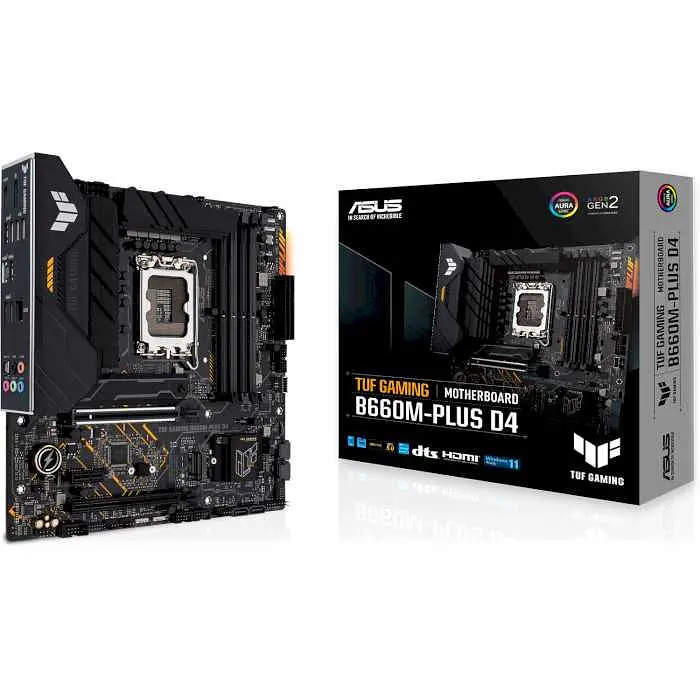 Материнська плата ASUS TUF Gaming B660M-PLUS D4 (TUF GAMING B660M-PLUS D4) (Socket 1700, Intel B660, Micro-ATX) Б/в - фото 7