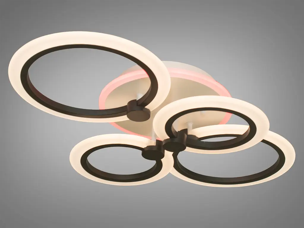 Нова пристельова LED люстра з пультом, діммером та підсвічуванням,80W - фото 2