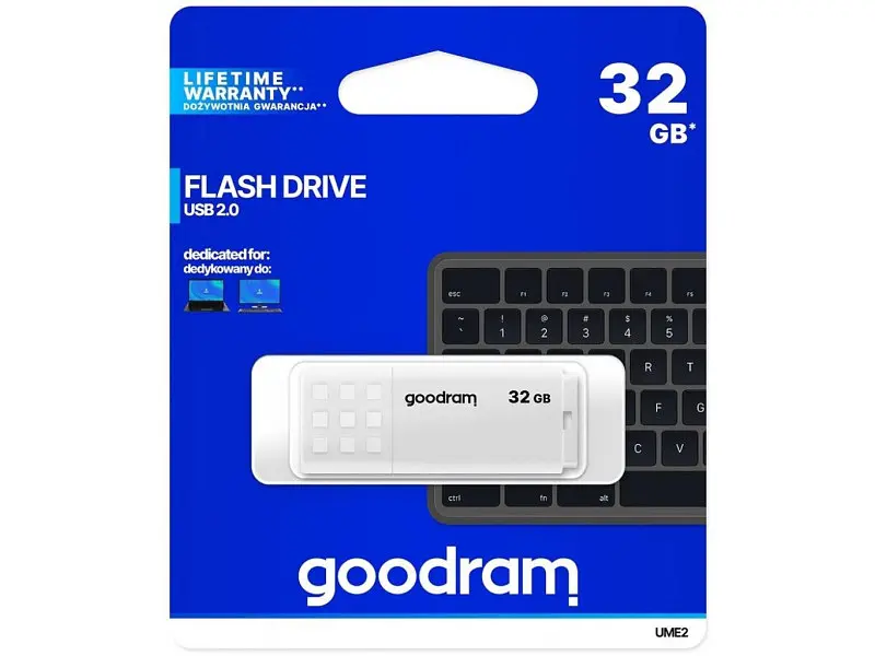 USB флеш накопичувач GOODRAM 32 GB UME2 White (UME2-0320W0R11) - фото 3