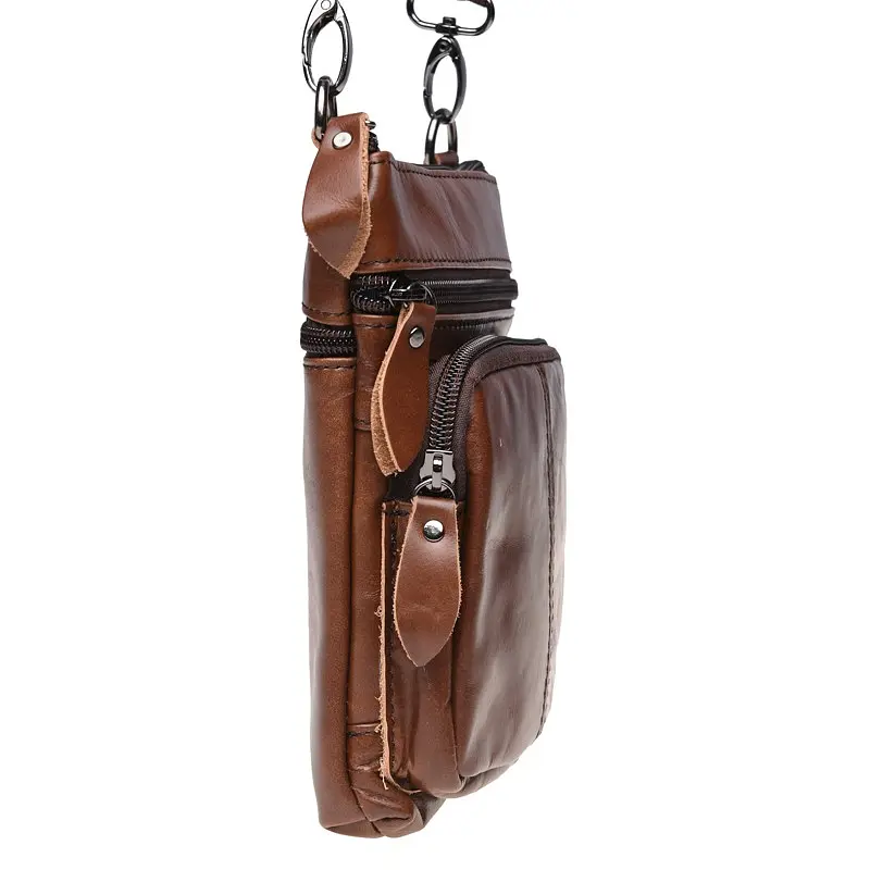 Чоловіча сумка Keizer K1701-brown 19х16х4 см Коричневий - фото 4