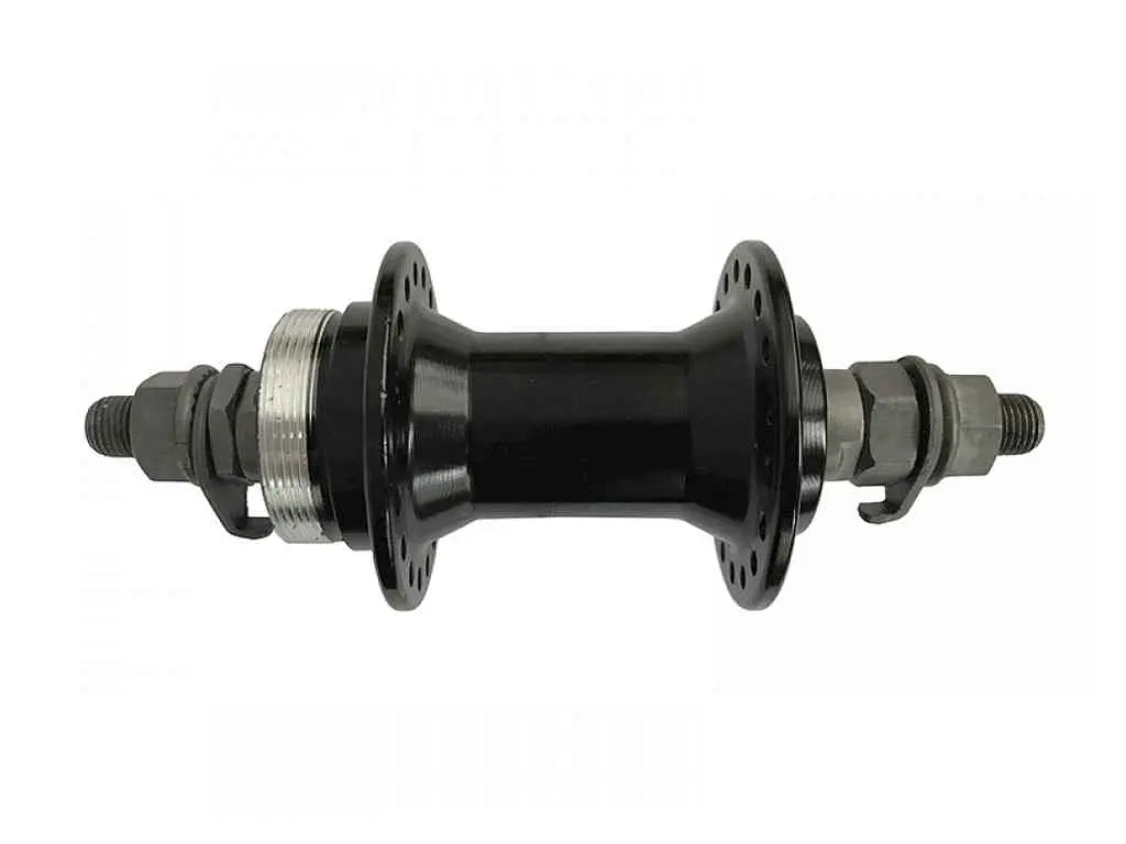 Втулка передня KELB.BIKE алюмінієва на промпідшипнику (Disc-Brake) Black HB209FB