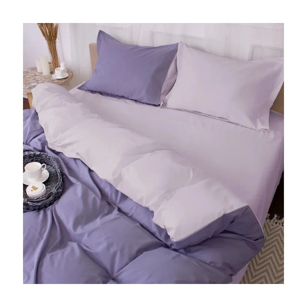 Постільна білизна MirSon Poplin Line 054 + 056 Monique 220 x 240 (2200006285571) - фото 2