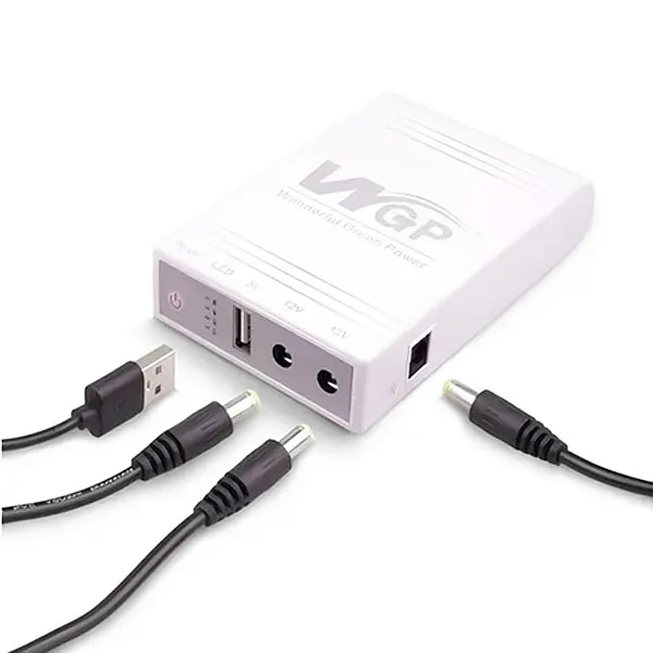 ДБЖ для роутера, повербанк MINI DC UPS WGP 5V-9V-12V, 10400mAh - фото 8