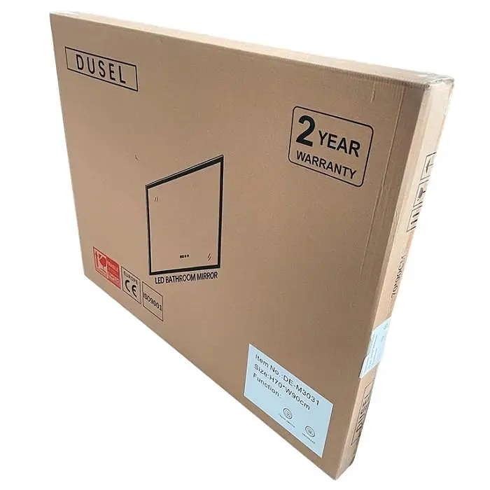 Дзеркало Dusel Led DE-M0065D Silver 120x75 см сенсорне включення + підігрів, Сірий - фото 4