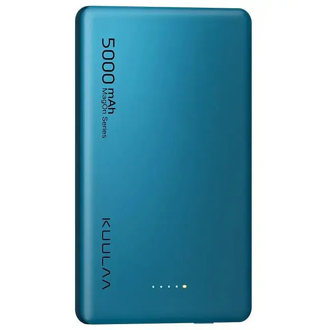 Повербанк MagSafe Kuulaa с беспроводной зарядкой для iPhone 5000 mAh 20W Dark Green - фото 2