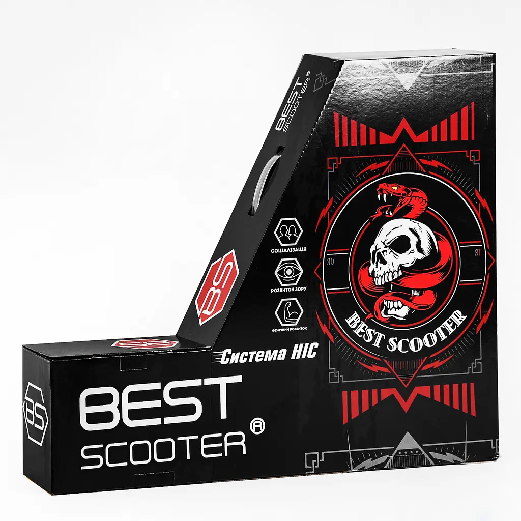 Самокат трюковий Best Scooter 60х85 см Оранжевий 000231641 - фото 7
